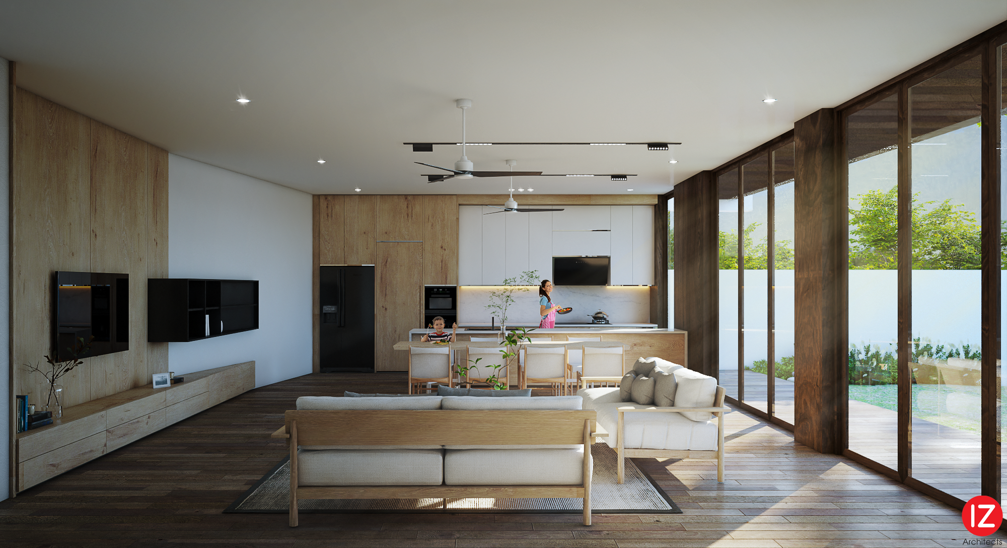 vẻ đẹp của kính trong nhà phố