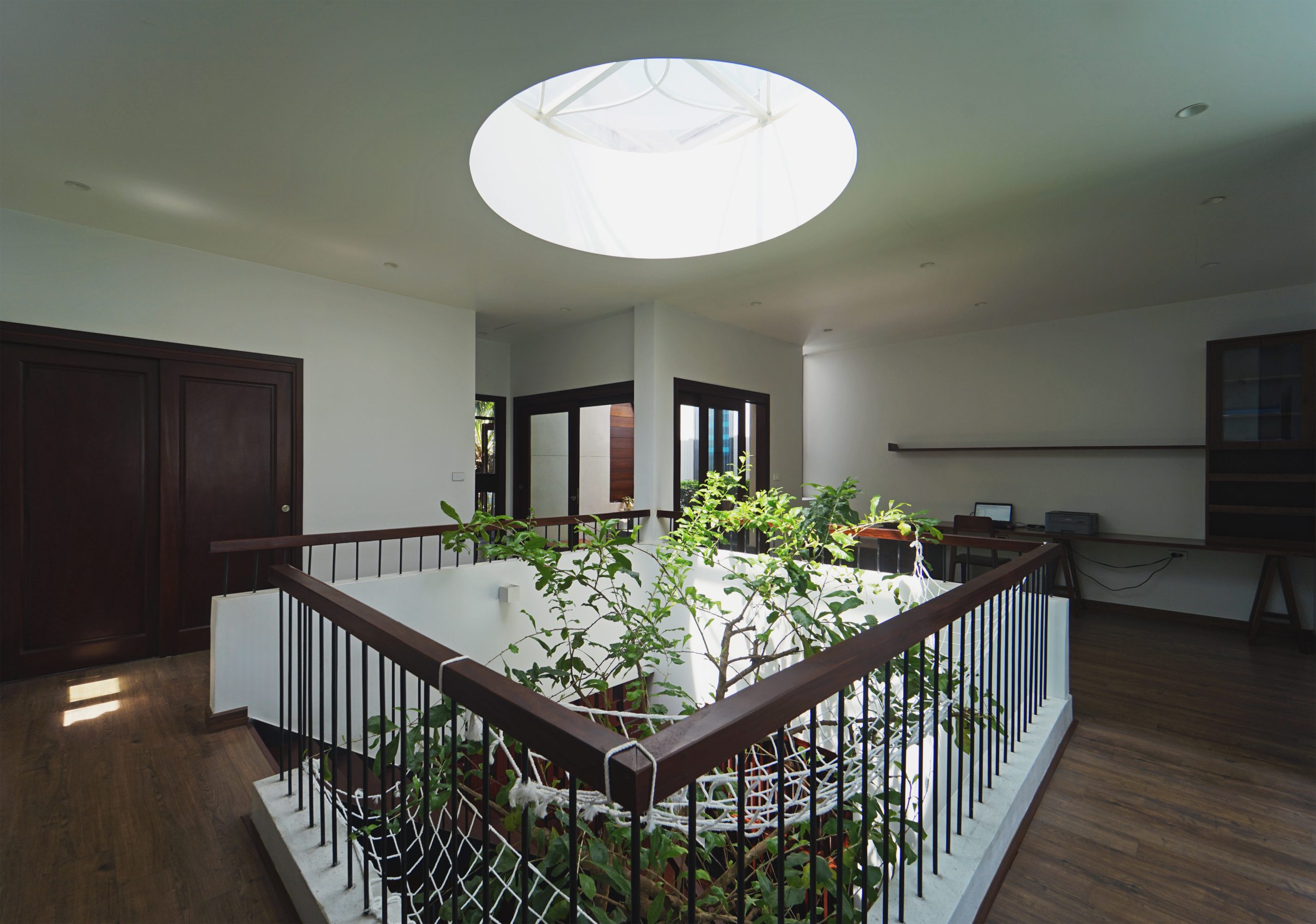 thiết kế giếng trời cho nhà phố